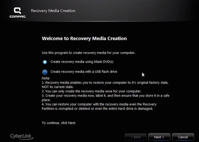 Compaq Recovery Download